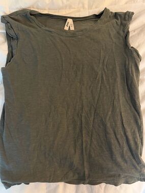 Pact Scoop Neck Muscle Tee in Olive Green